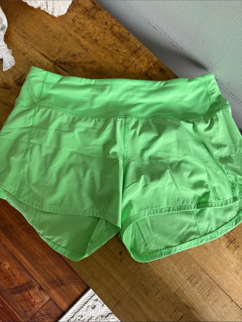 lululemon athletica Bright Lime Athletic Shorts - Picture 1 of 4
